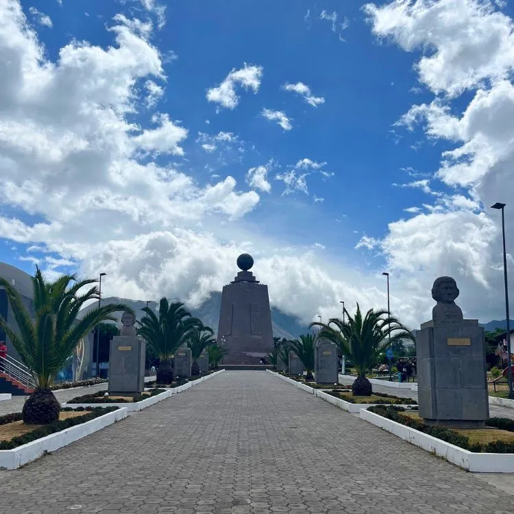 Mitad Del Mundo monument (98 feet in height).