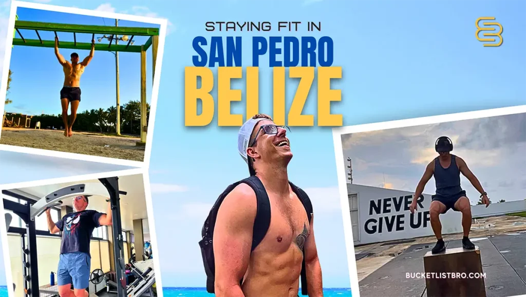 Staying fit in San Pedro, Belize.