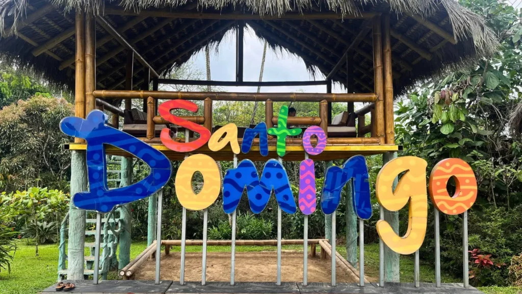 Santo Domingo sign at the Mushily Center.